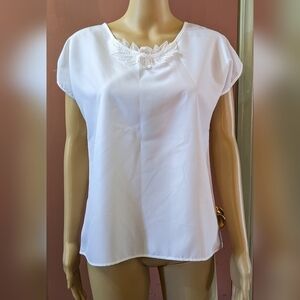 New without tags very important pieces white short sleeve shirt, TF